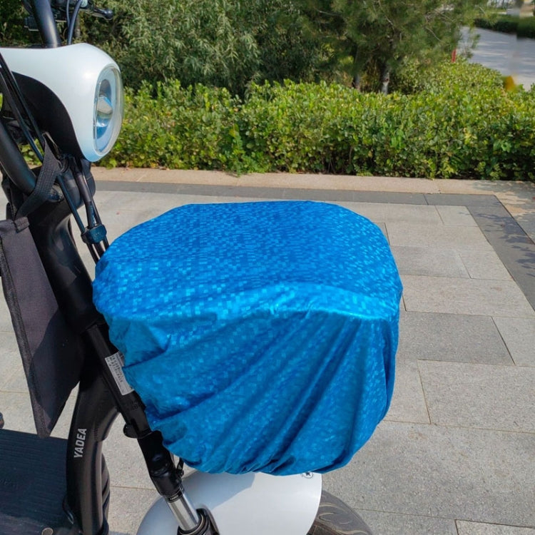 Battery Car Front Basket Rain Cover Bicycle Basket Waterproof Bag Universal — Large