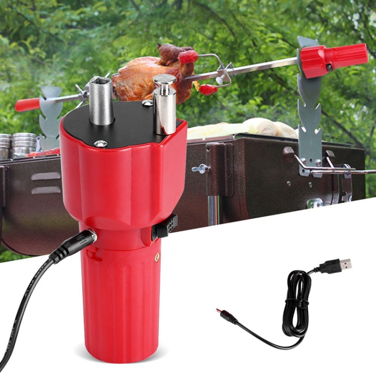Outdoor Picnic Grill Rotary Motor Barbecue Motor Bracket Accessories With USB Wire