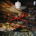 Delicatessen Fly Catching Ceiling Fan Catering Restaurant Fly Repellent Device — view 9
