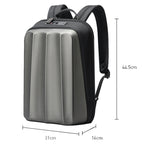 Bopai 61-122579 Large Capacity Hard Shell Password Lock Waterproof Business Laptop Backpack — view 3