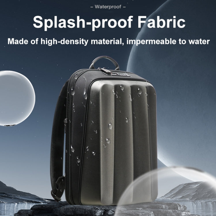 Bopai 61-122579 Large Capacity Hard Shell Password Lock Waterproof Business Laptop Backpack — view 9