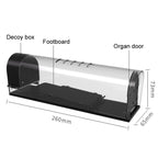 Household Transparent Plastic Highly Sensitive Automatic Pedal Mousetrap — view 2