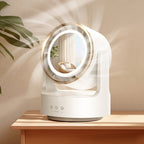 3 In 1 Multifunctional Desktop Fan with LED Light Cosmetic Mirror