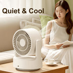 3 In 1 Multifunctional Desktop Fan with LED Light Cosmetic Mirror