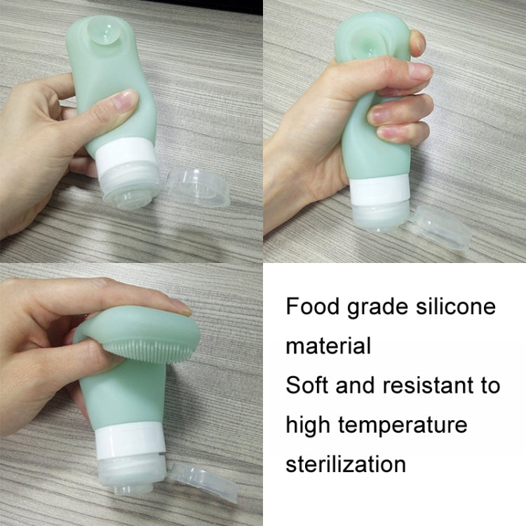 60ml Silicone Suction Cup With Brush Squeezed Bottle Portable Travel Storage Bottle — view 8