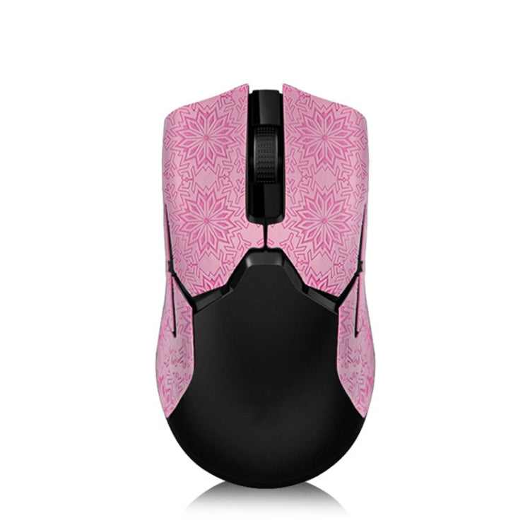 Snowflake Pattern Anti-slip Mouse Stickers — For Razer Viper Ultimate Black Half Surround