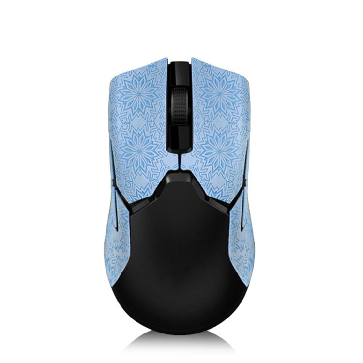 Snowflake Pattern Anti-slip Mouse Stickers — For Razer Viper Ultimate Pink Half Surround