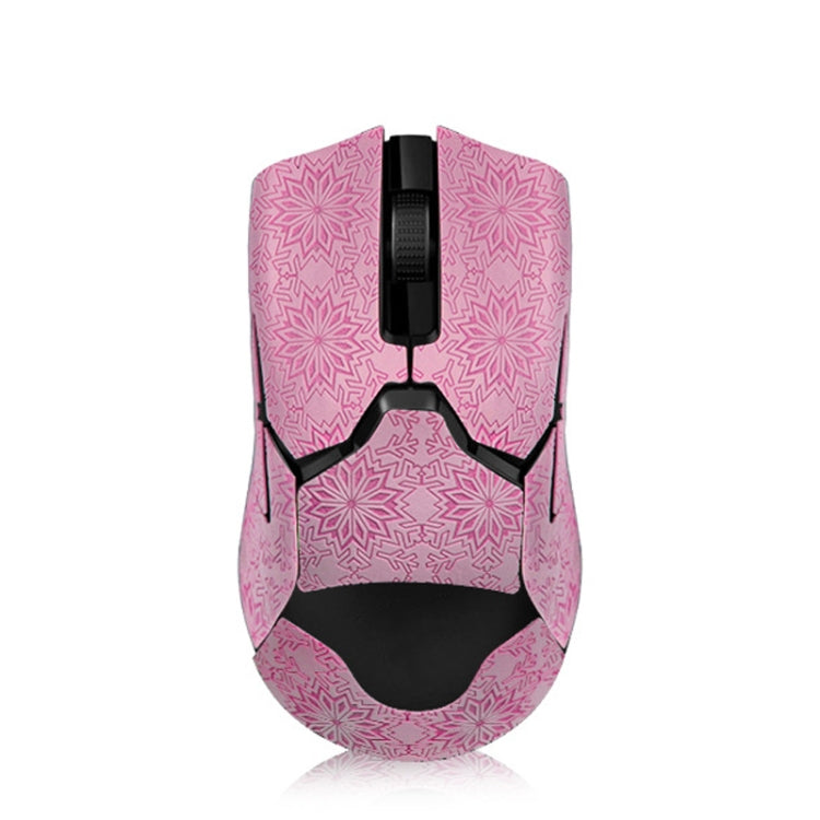 Snowflake Pattern Anti-slip Mouse Stickers — For Razer Viper Ultimate Black Full Surround
