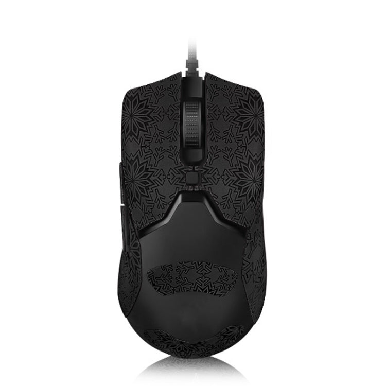 Snowflake Pattern Anti-slip Mouse Stickers — For Razer Viper Mini Blue Half Surround