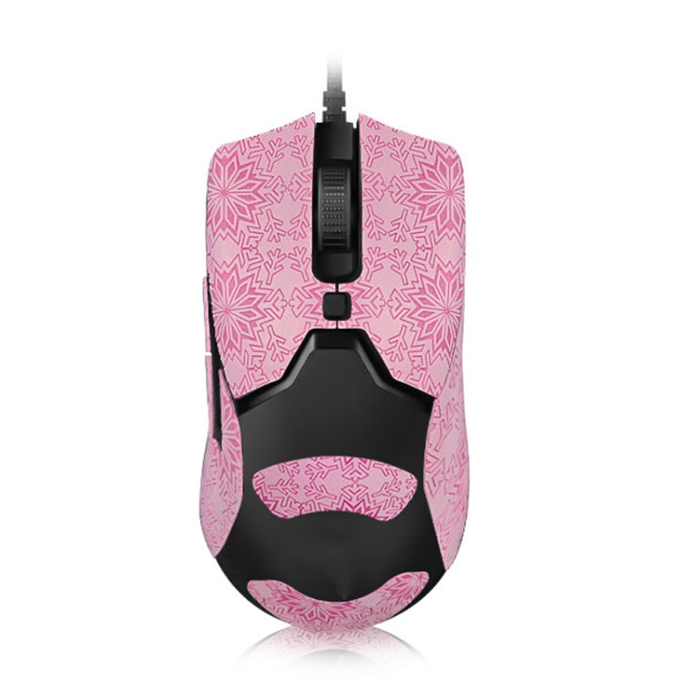 Snowflake Pattern Anti-slip Mouse Stickers — For Razer Viper Mini Black Full Surround