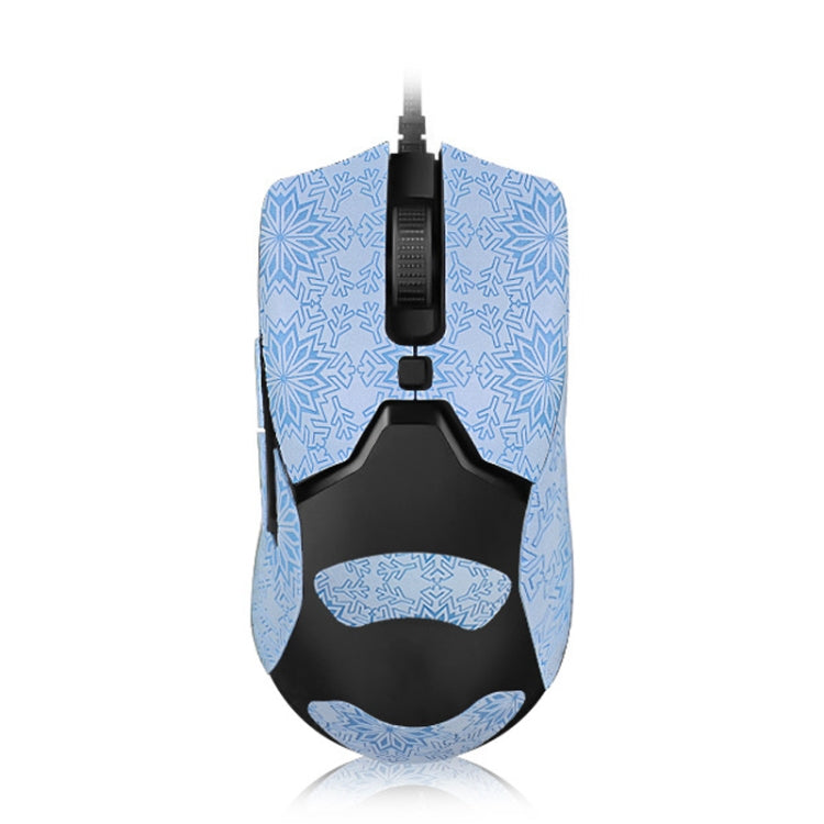 Snowflake Pattern Anti-slip Mouse Stickers — For Razer Viper Mini Pink Full Surround