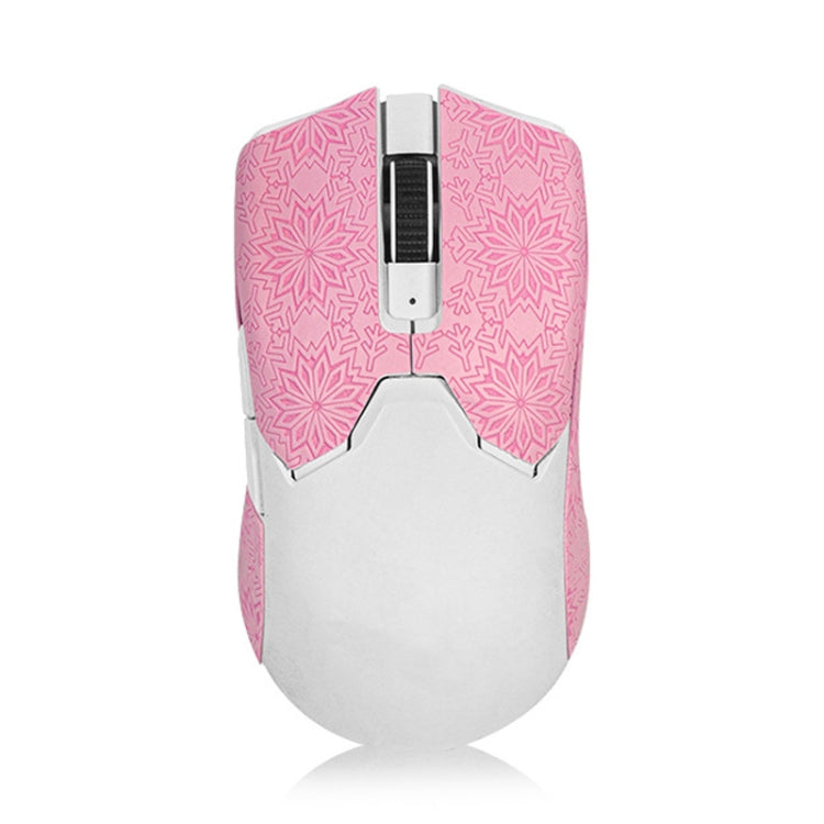 Snowflake Pattern Anti-slip Mouse Stickers — For Razer Viper V2 Pro Black Half Surround