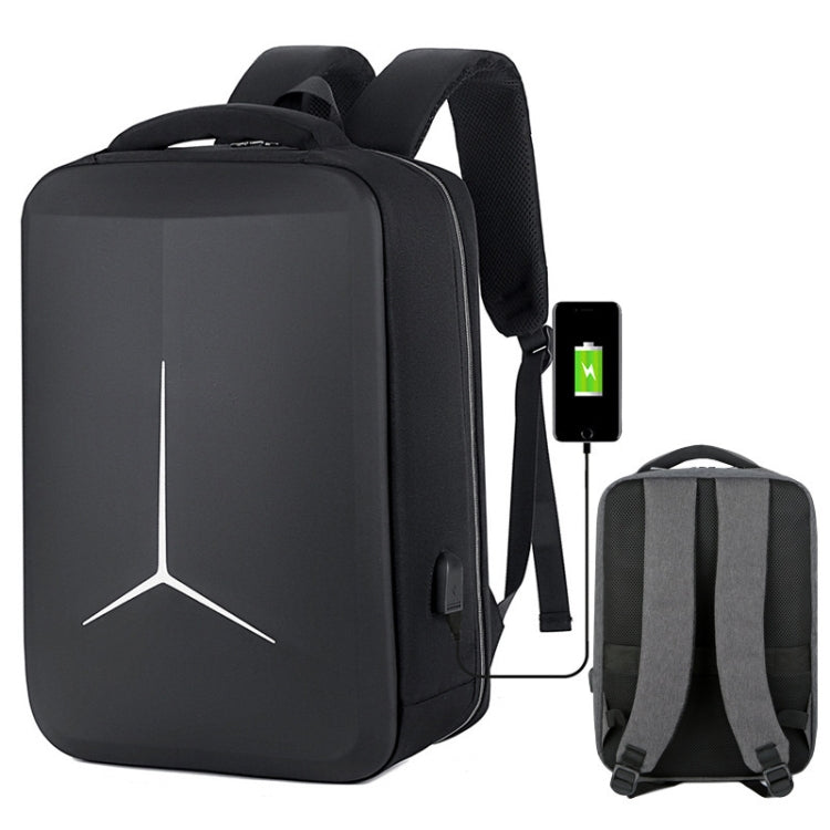 Large-Capacity Waterproof Business Commuter Laptop Backpack with USB Port
