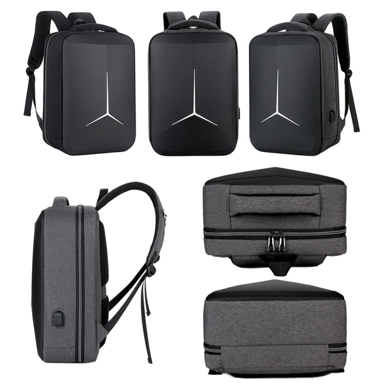 Large-Capacity Waterproof Business Commuter Laptop Backpack with USB Port — view 9