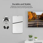 Slim JYS-P5193 Console Wall Mount Hanging Storage Rack With Headphone Grip Organizer