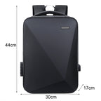 Large Capacity Password Lock Anti-Theft Laptop Backpack With USB Port — Pink