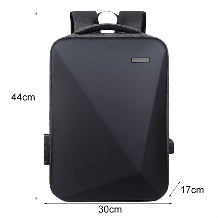 Large Capacity Password Lock Anti-Theft Laptop Backpack With USB Port — Pink