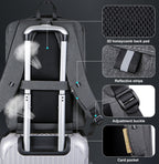 Large Capacity Password Lock Anti-Theft Laptop Backpack With USB Port — view 11
