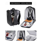 Password Lock Large Capacity Waterproof Laptop Backpack with USB Port — view 5