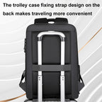 Password Lock Large Capacity Waterproof Laptop Backpack with USB Port — view 11