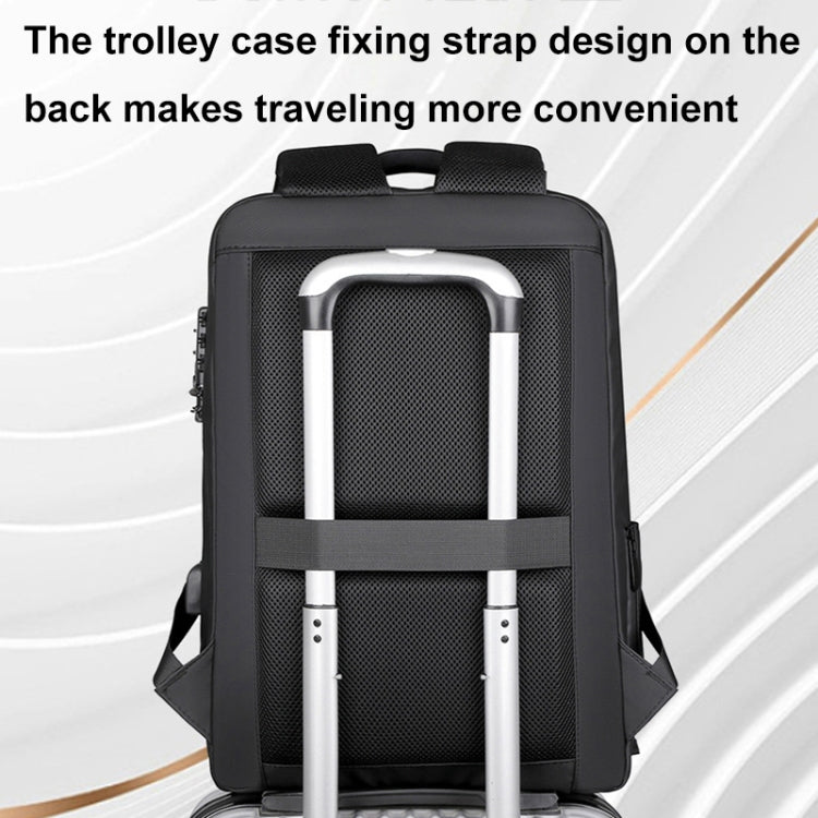 Password Lock Large Capacity Waterproof Laptop Backpack with USB Port — view 11