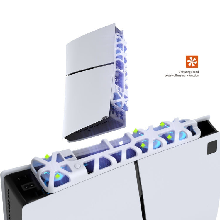 For PS5 Slim DOBE TP5-3538 Host Rear Blu-ray Fan Thermal Cooling Fan