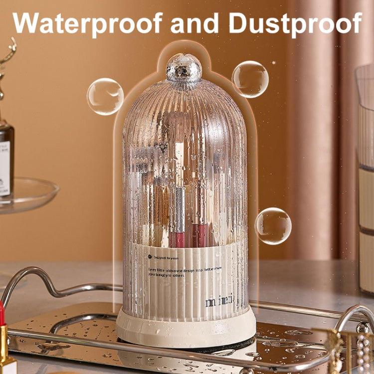 Rotating Makeup Brush Storage Bucket Desktop Cosmetic Storage Box — view 4