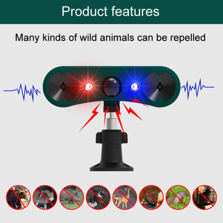 N911W Solar Powered Mouse Repeller Alarm Infrared Sensor Animal Repellent — view 6