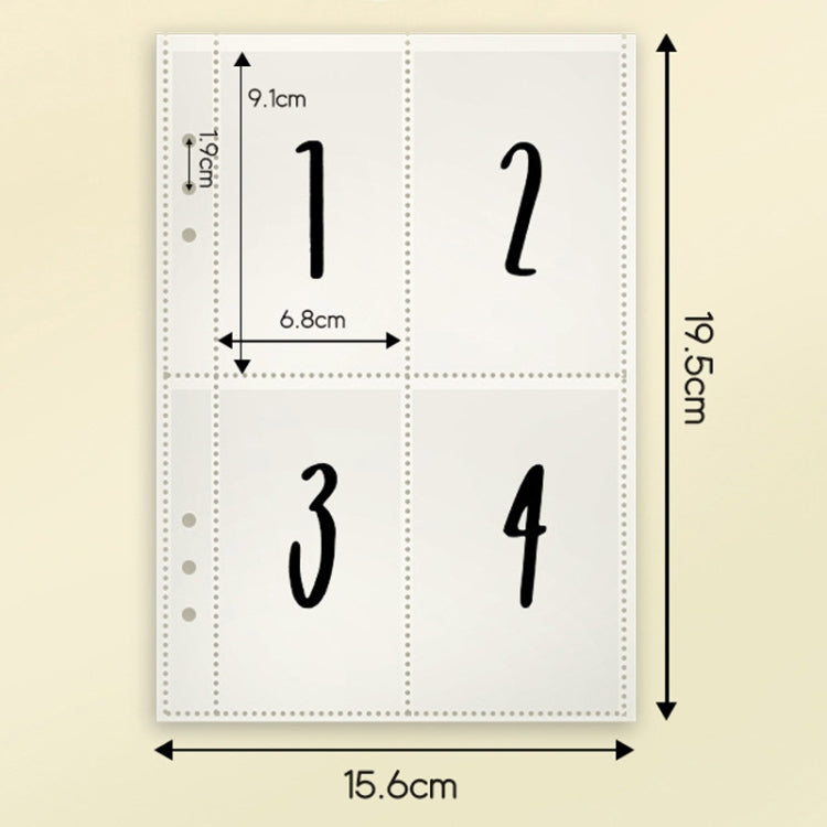 25sheets /Set A5 6 Holes Save Money Challenge Envelopes Replacement Inner Page — view 7