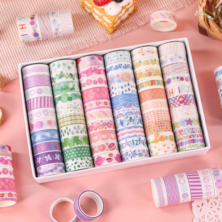 60rolls /Set 1.5cm x 2m Washi Tape Set For Scrapbooking Supplies Art Craft Tape — view 4