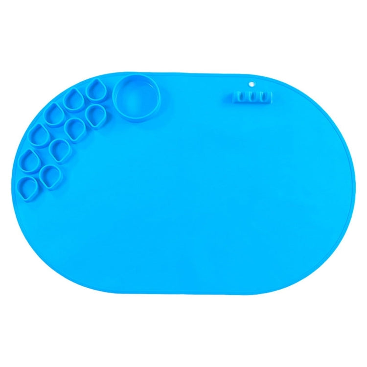 59 x 40cm Oval Silicone Painting Pad Art Mat for Drawing Clay — Oval Color