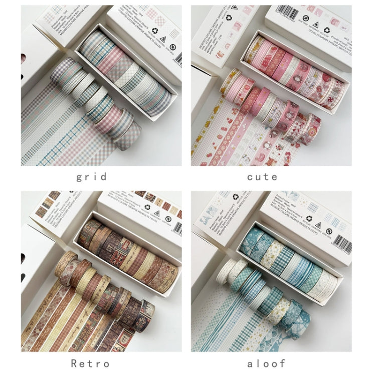 10rolls /Box Combined Washi Tape Set DIY Scrapbook Stickers 1.5cmx4+1cmx6 — view 5