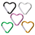 5pcs Love Hiking Buckles Backpack Hooks Cell Phone Water Bottle Hooks
