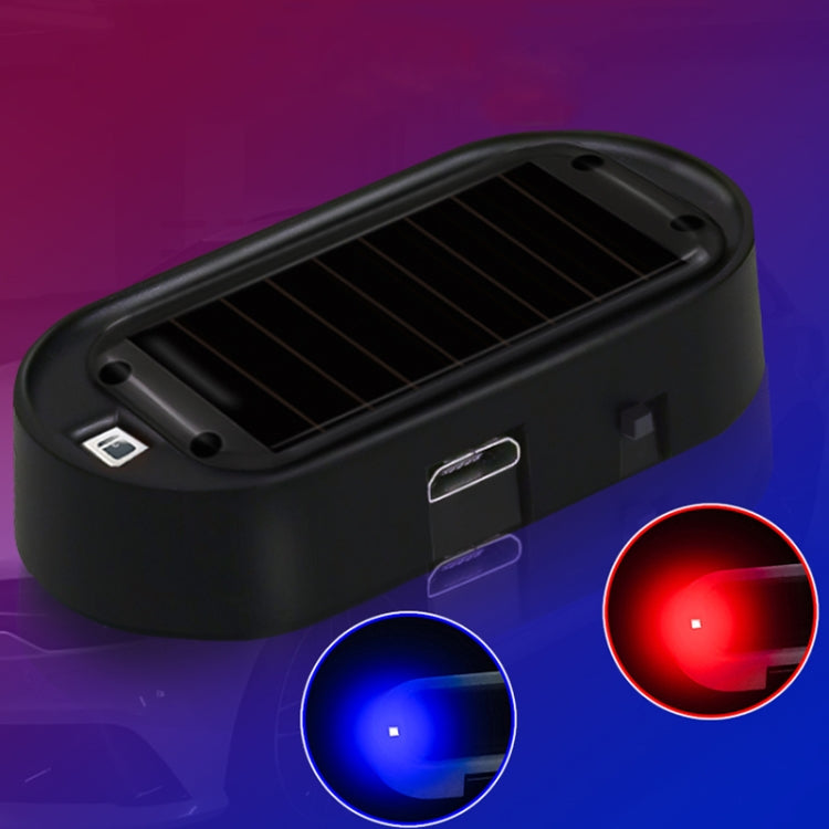 Car Solar Analog Anti-theft Device LED Warning Light