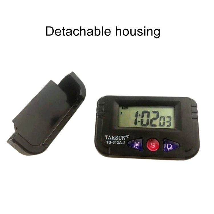 LED Display Electronic Car Clock Double-sided Glue Car Clock, TAKSUN TS-613A-2