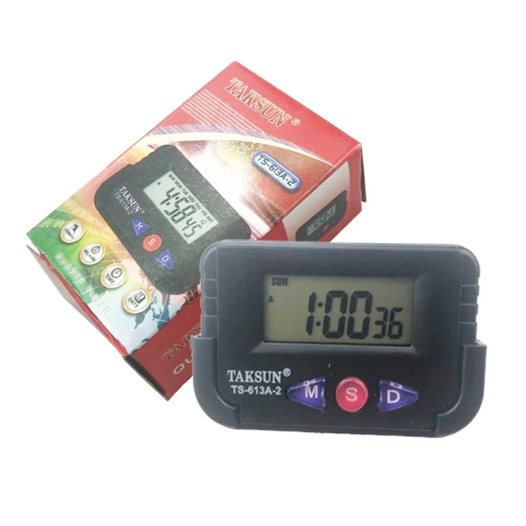 LED Display Electronic Car Clock Double-sided Glue Car Clock, TAKSUN TS-613A-2