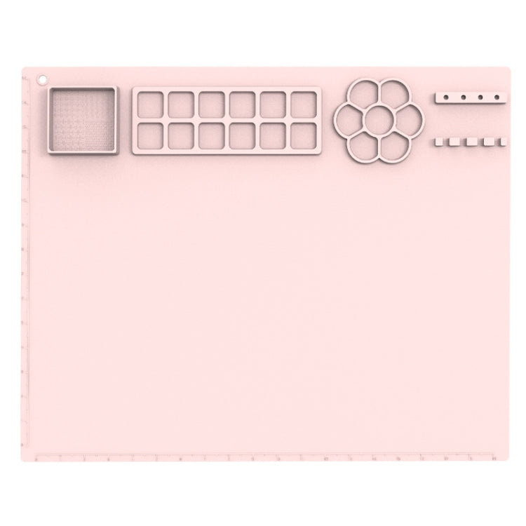 50x40cm Silicone Painting Pad With Paint Holder Art Mat For Drawing Clay