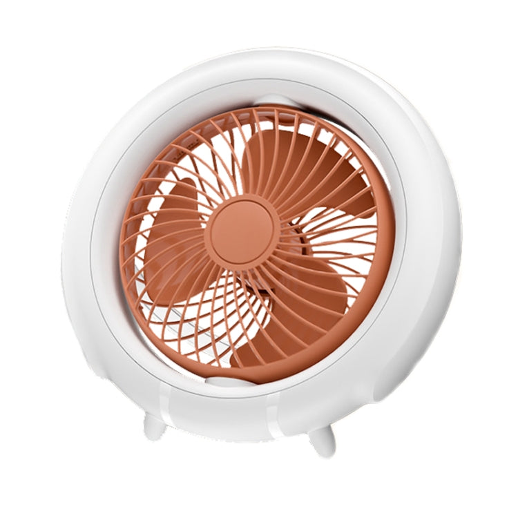Night Light Desktop Folding Fan Outdoor Camping Hanging Mini Fan