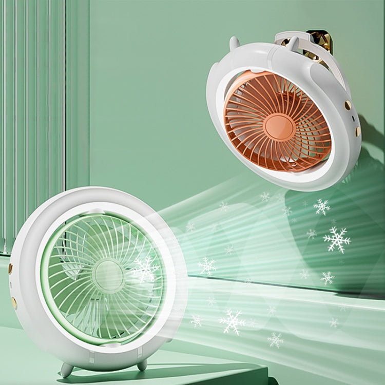 Night Light Desktop Folding Fan Outdoor Camping Hanging Mini Fan