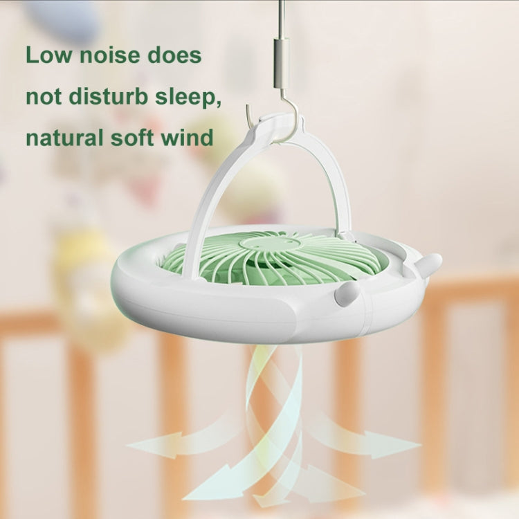 Night Light Desktop Folding Fan Outdoor Camping Hanging Mini Fan