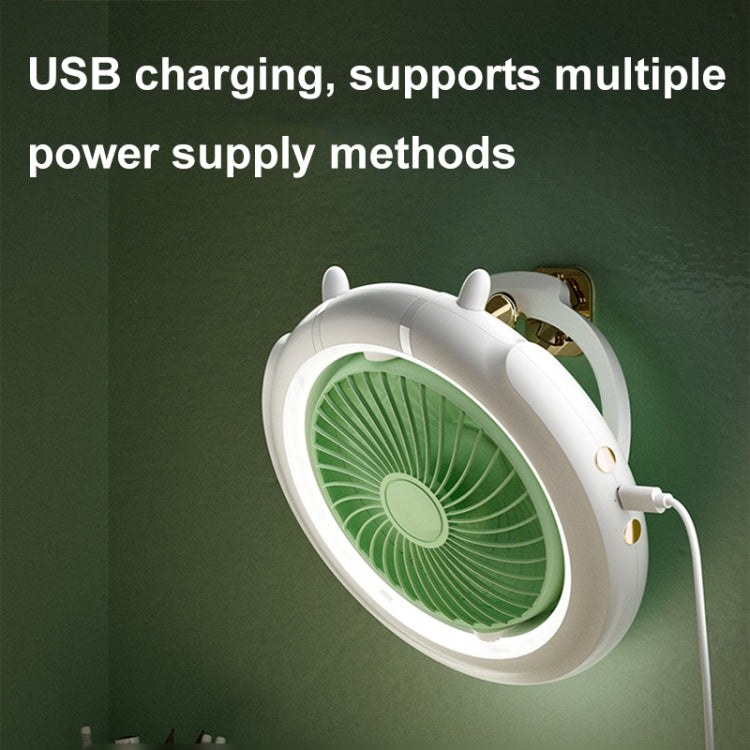 Night Light Desktop Folding Fan Outdoor Camping Hanging Mini Fan