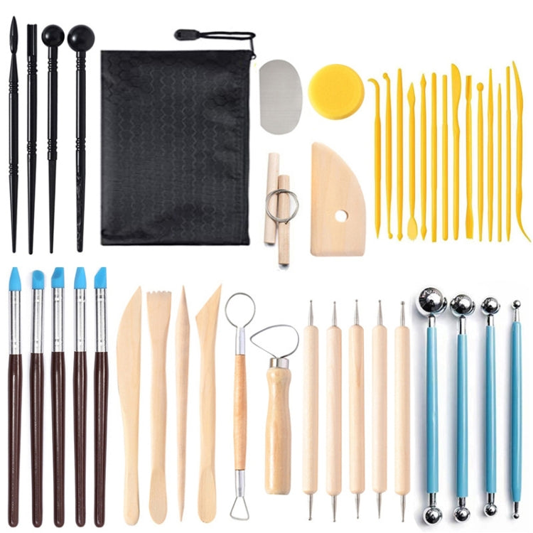 Clay Tools Kit Ceramics DIY Clay Sculpting Tools for Pottery Craft, Baking, Carving, 42 In 1
