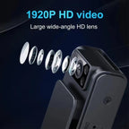 1080P Video Recorder 130 Degree Wide Angle Lens Camera With Back Clip Infrared Night Vision — view 7