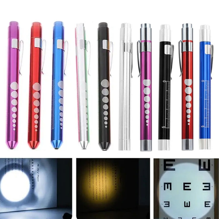 E-SMARTER Multifunctional Pen Flashlight Graduated LED Penlight, Color Random Delivery
