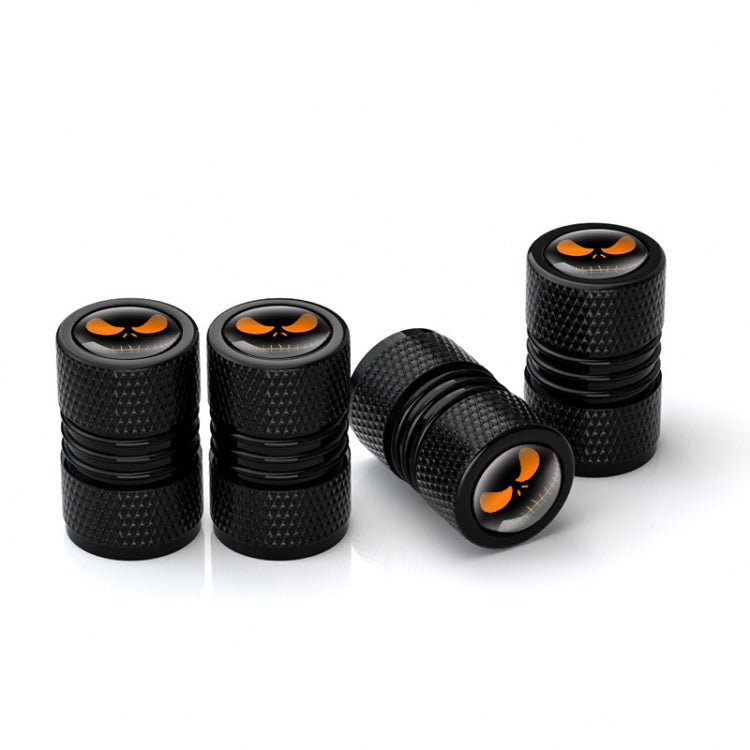 4pcs /Set Lantern Ghost Head Tire Modified Valve Cap