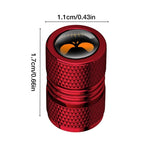4pcs /Set Lantern Ghost Head Tire Modified Valve Cap