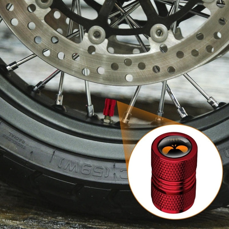 4pcs /Set Lantern Ghost Head Tire Modified Valve Cap