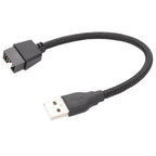 Motherboard Built-In RGB Data To External U Port Adapter Cable, USB-A Male To 9Pin