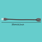 Motherboard Built-In RGB Data To External U Port Adapter Cable, USB-A Male To 9Pin