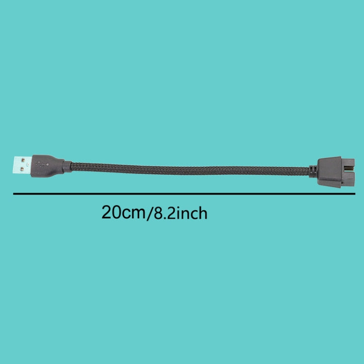 Motherboard Built-In RGB Data To External U Port Adapter Cable, USB-A Male To 9Pin